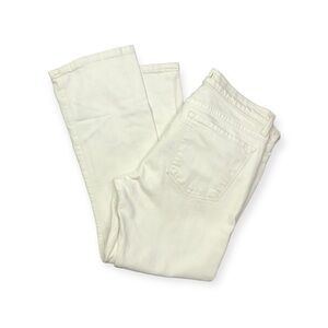 J Brand Gigi jeans white straight leg cropped stretch mid rise 28